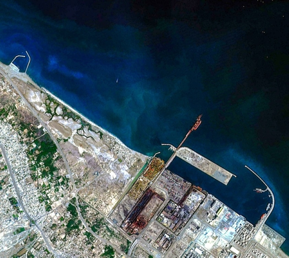 An image captured by satellite Aman-1.