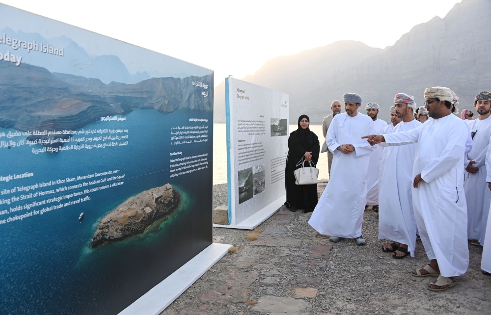The foundation stone has been laid under the auspices of Sayyid Ibrahim bin Said al Busaidy, Governor of Musandam.