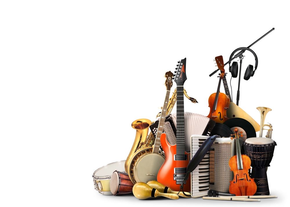 Musical,Instruments,,Orchestra,Or,A,Collage,Of,Music