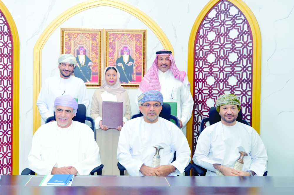 Officials from the Ministry of Agriculture, Fisheries and Water Resources with executives representing the project partners at the MoU signing.
