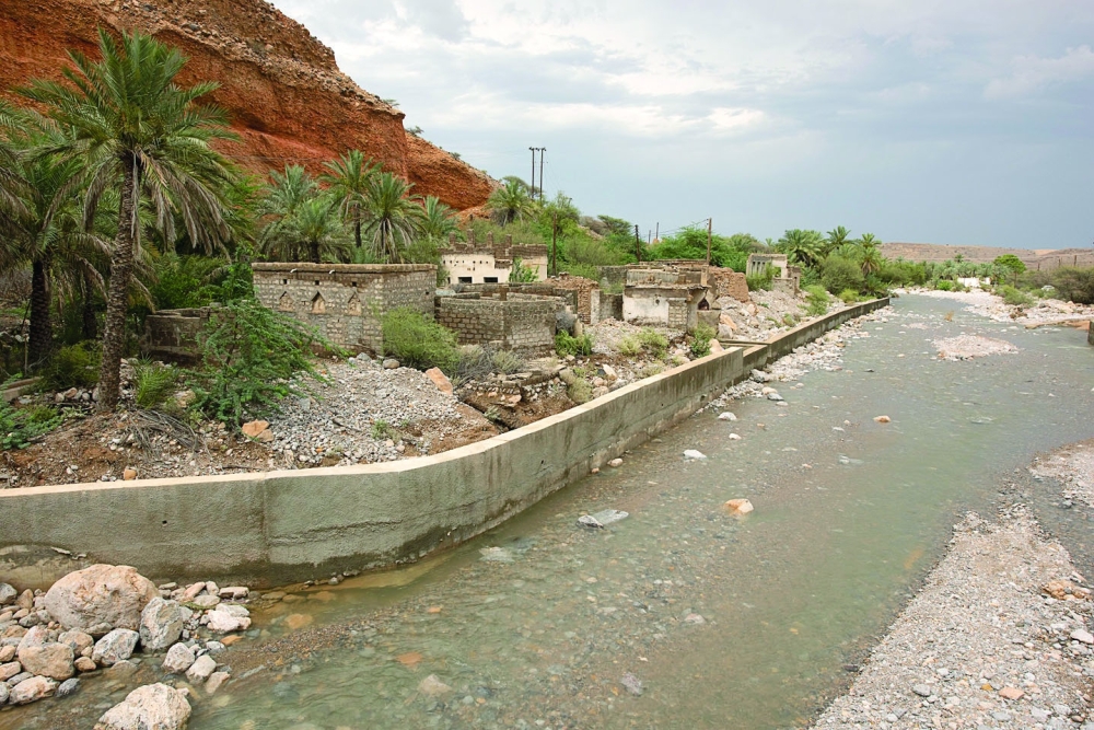 Al Misfah enhanced by rain's beauty
