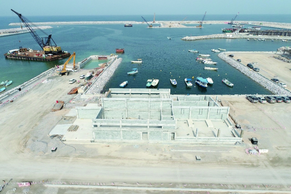 The construction work on the Dibba Port is well in progress with the completion rate at 75 per cent