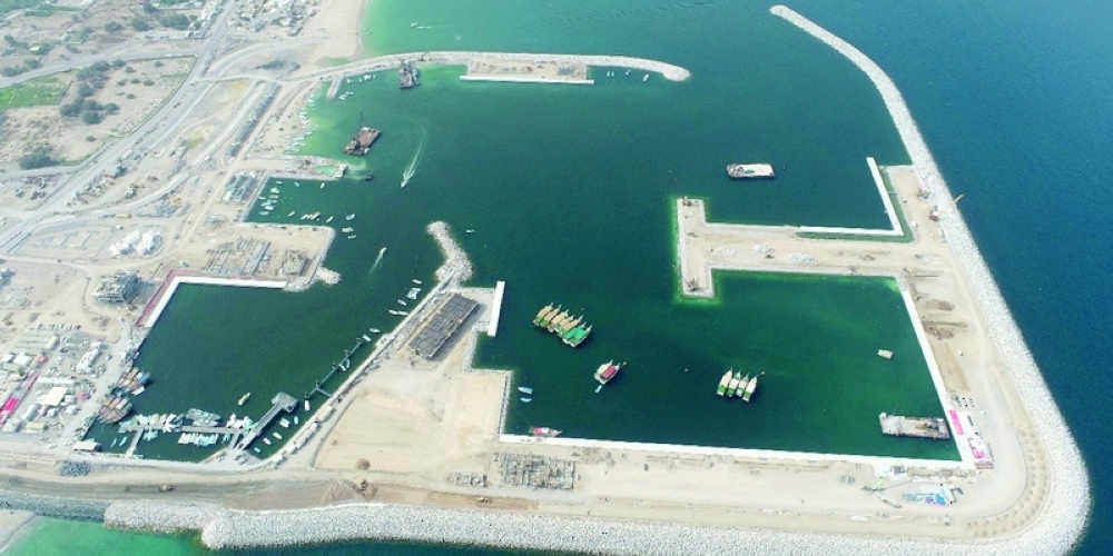 The construction work on the Dibba Port is well in progress with the completion rate at 75 per cent