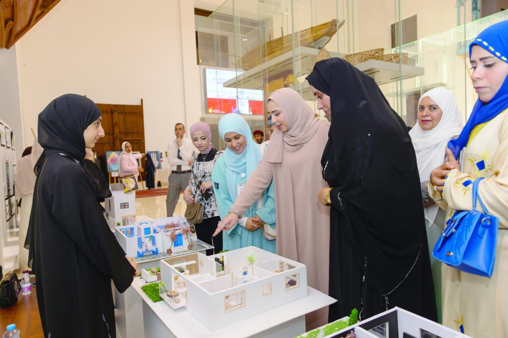 The National Museum hosted the student exhibition for the Design Department of Oman College of Management and Technology.