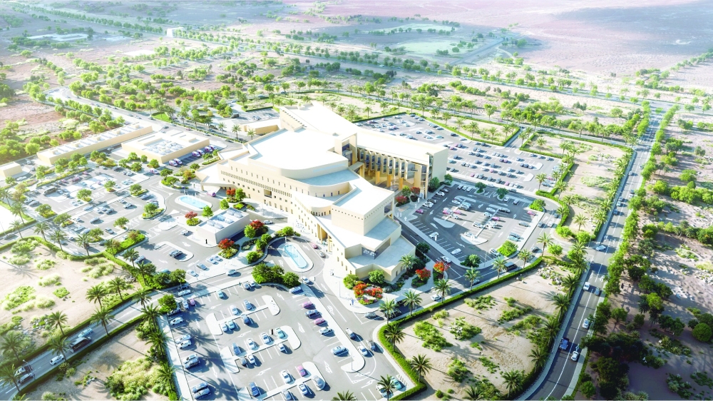 An artist impression of Al Nama Hospital in Ibra