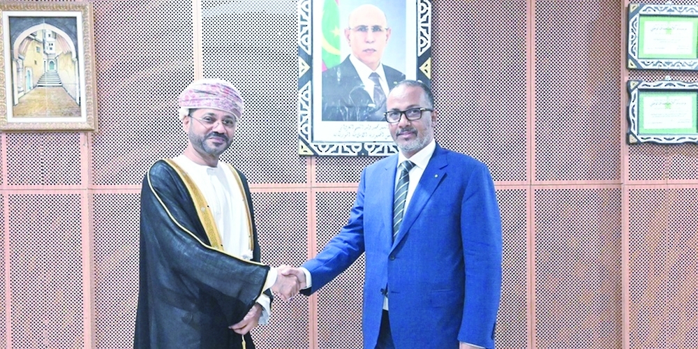Sayyid Badr met in the Mauritanian capital, Nouakchott, with the President of the National Union of Mauritanian Employers (UNPM). — ONA