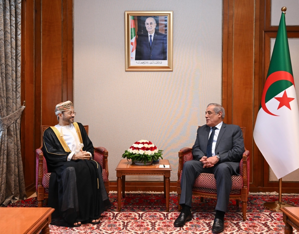 The meeting reviewed bilateral relations and the outcomes of the Joint Oman-Algeria committee meetings. - ONA