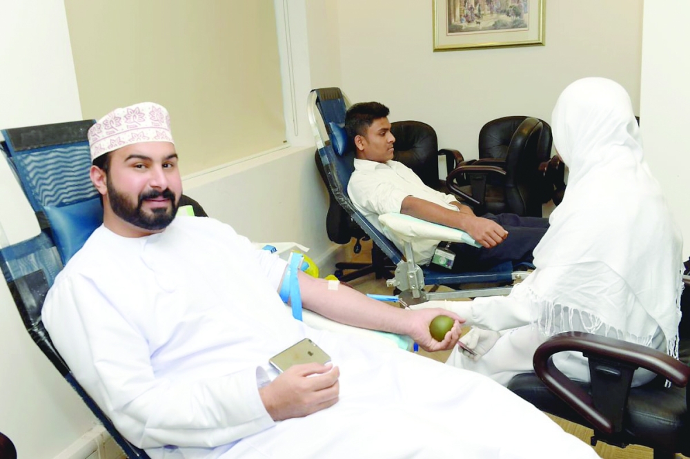 Anyone who meets the eligibility criteria can donate blood from 8am to 8pm, from Saturday to Thursday, and from 8am to 2pm on Friday at the Bausher Blood Bank