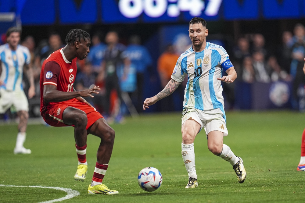 Argentina forward Lionel Messi (10) in action
