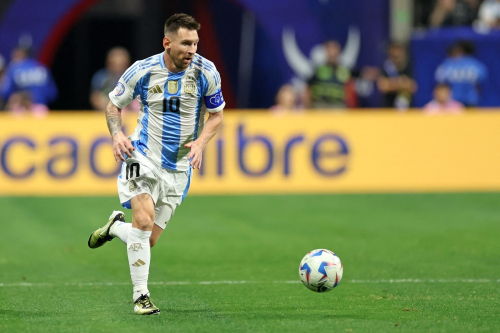 Argentina forward Lionel Messi (10) in action 