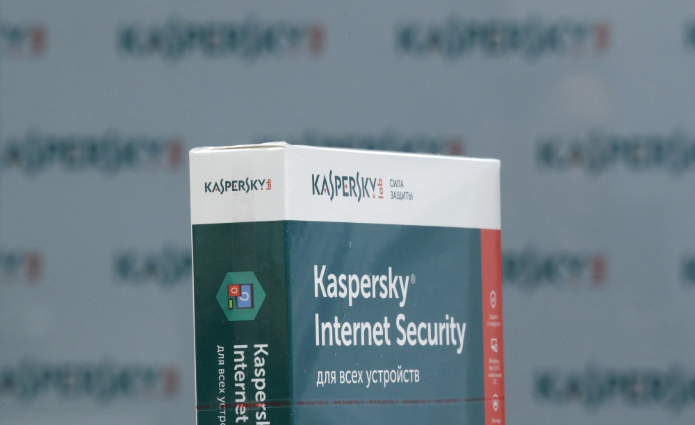 The software made by Kaspersky Lab at the company's office in Moscow