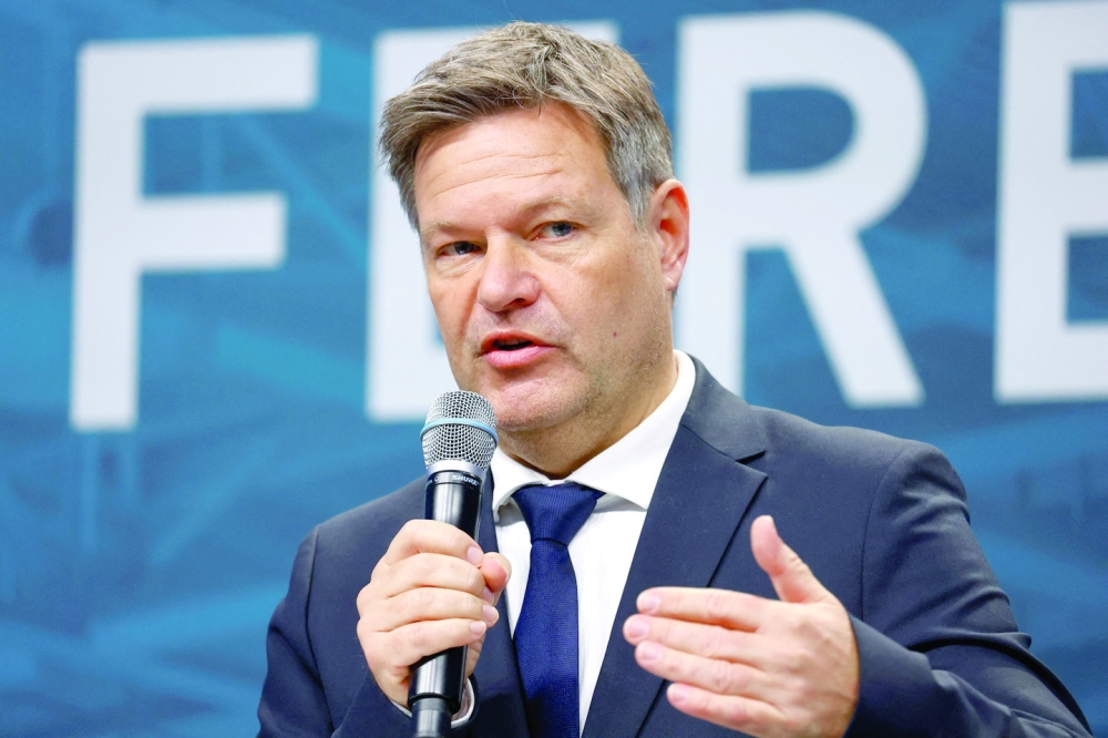 German Economy Minister Habeck addresses the media in Berlin, in this file photo. — Reuters