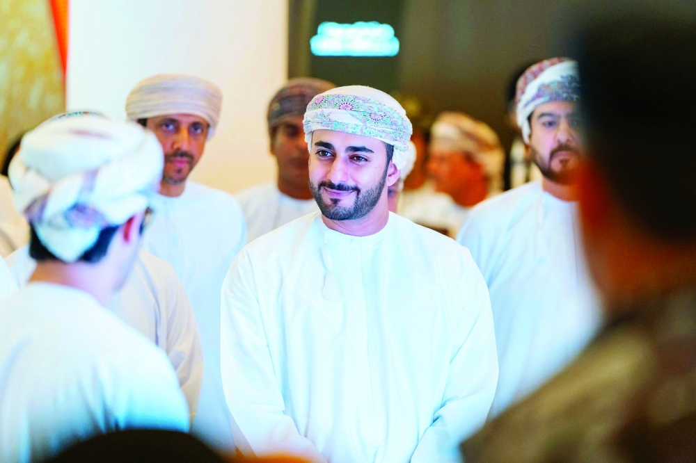 His Highness Sayyid Theyazin bin Haitham al Said, Minister of Culture, Sports, & Youth, at the Creative and Cultural Workshops held last March 