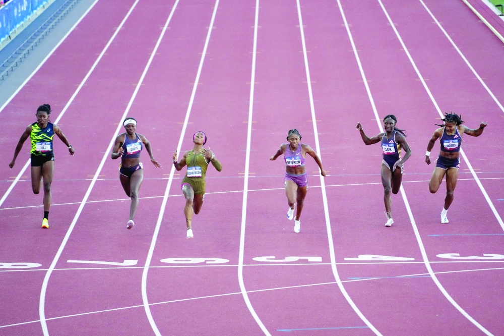 Richardson (third from left) celebrates after the winning.— USA TODAY Sports
