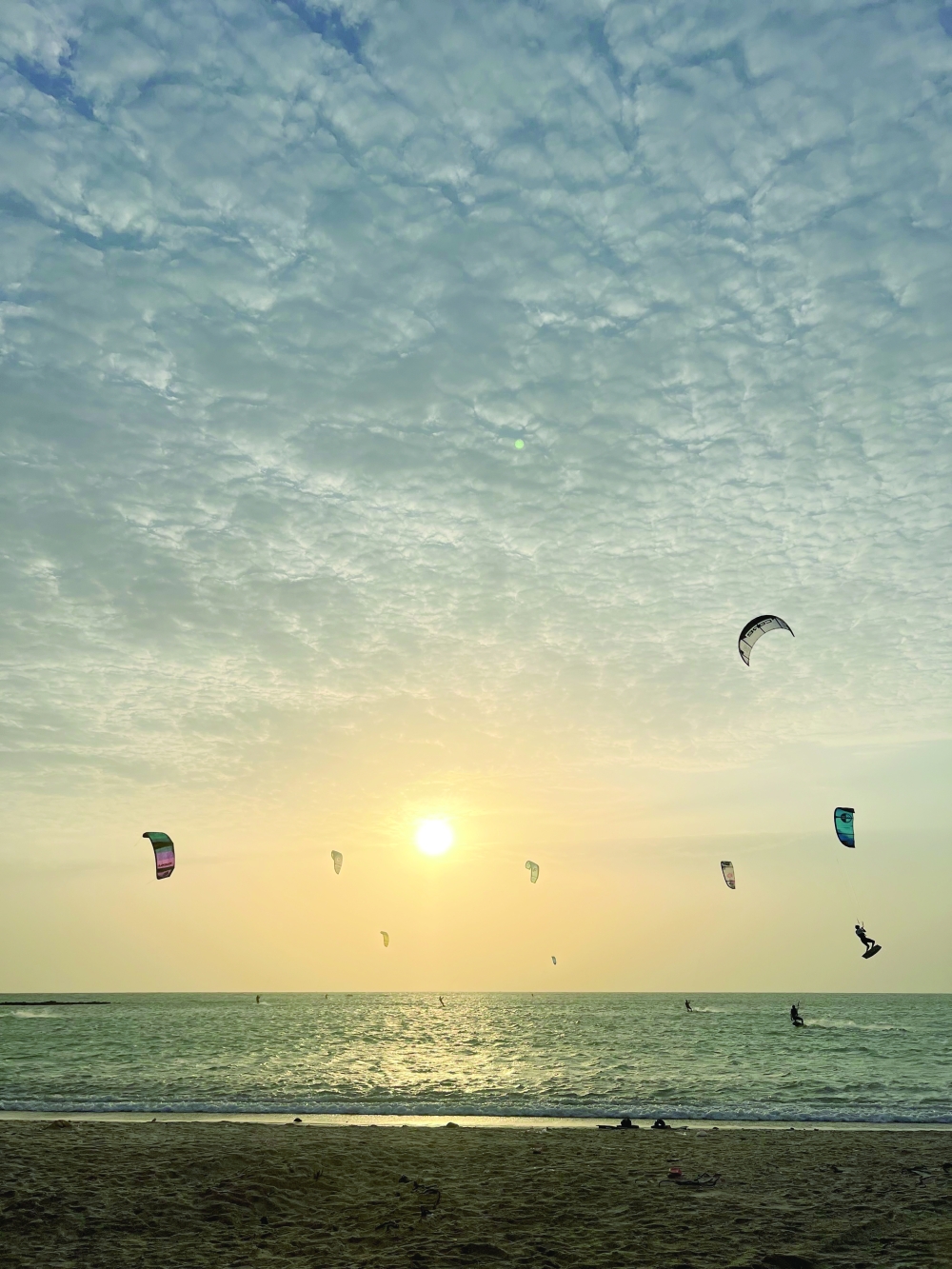 Kitesurfers flock to Masirah to ride the wind
