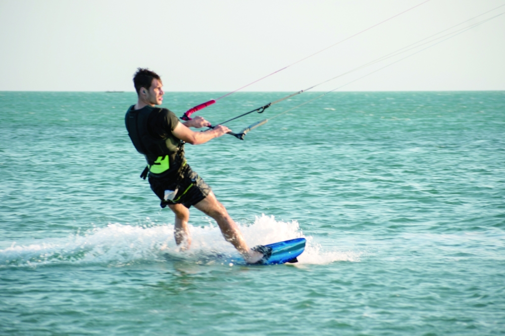 Kitesurfers flock to Masirah to ride the wind
