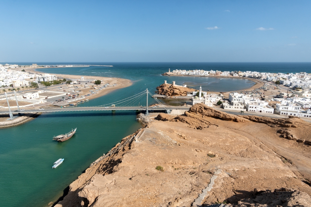 The,Khor,Al-batha,Lagoon,,The,Gulf,Of,Oman,And,The