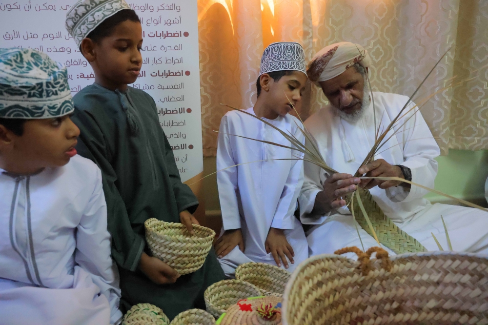 The selected crafts, such as palm leaf weaving, have both cultural and commercial significance, as they are traditional practices that reflect Omani heritage