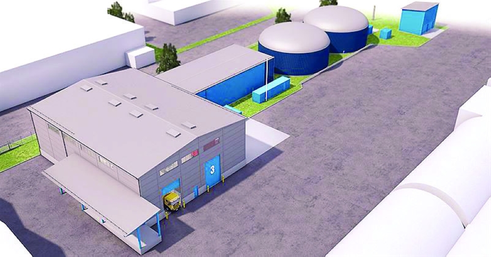 Illustration of a biogas plant proposed in Oman.
