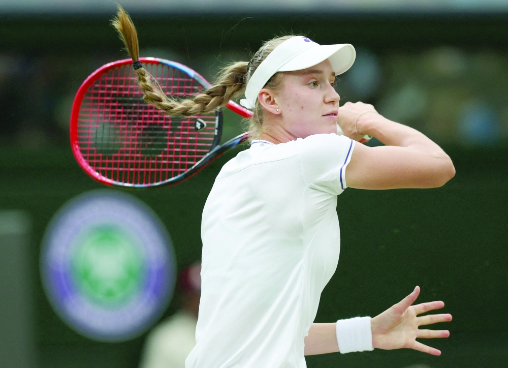 Rybakina into Wimbledon quarter-finals as ailing Kalinskaya retires