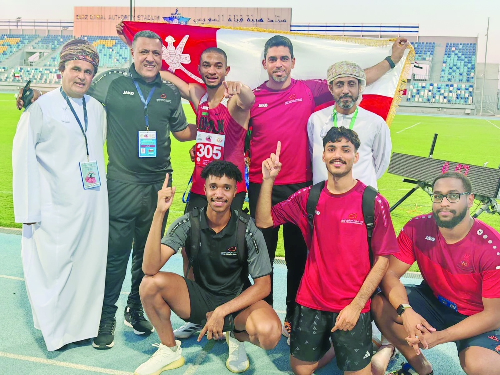 Oman's delegation with Ali