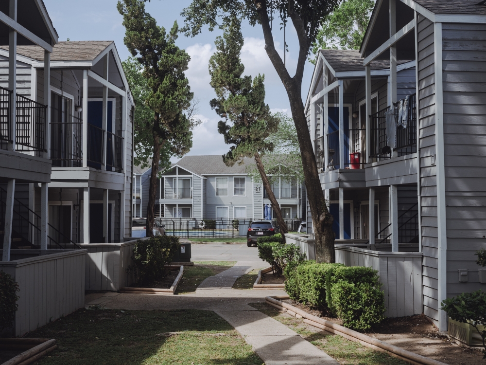 An apartment complex in Houston, April 21, 2022. 