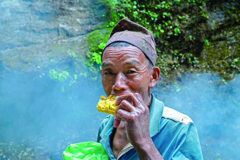 Sticky future: climate change hits Nepal's honey hunters