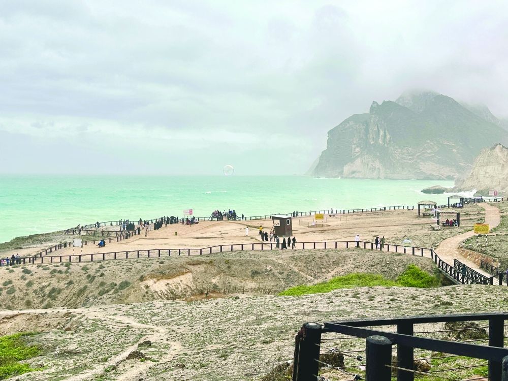 Al Mughsail Beach is a major tourist draw during the khareef season
