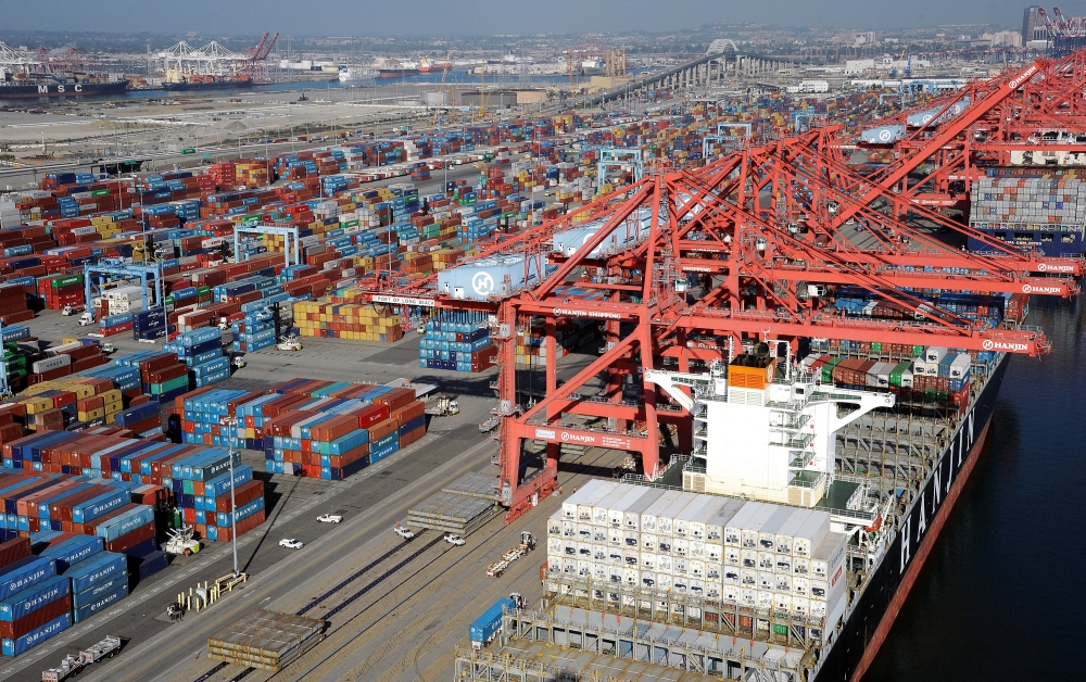 Cranes and containers are seen at the Ports of Los Angeles and Long Beach, California. — Reuters