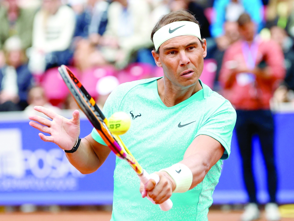 Spain's Rafael Nadal in action. — AFP