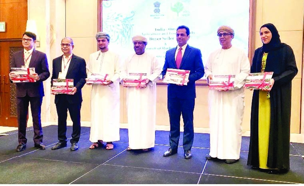 Guests from Oman and India at the B2B meet on Monday.