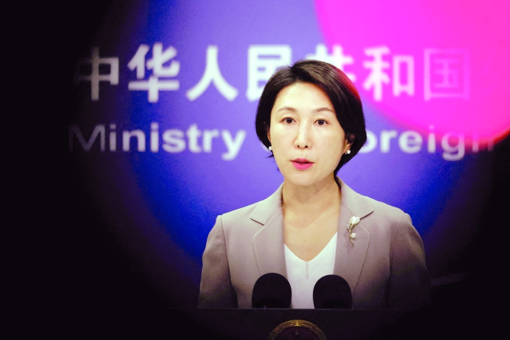 China's foreign ministry spokesperson Mao Ning