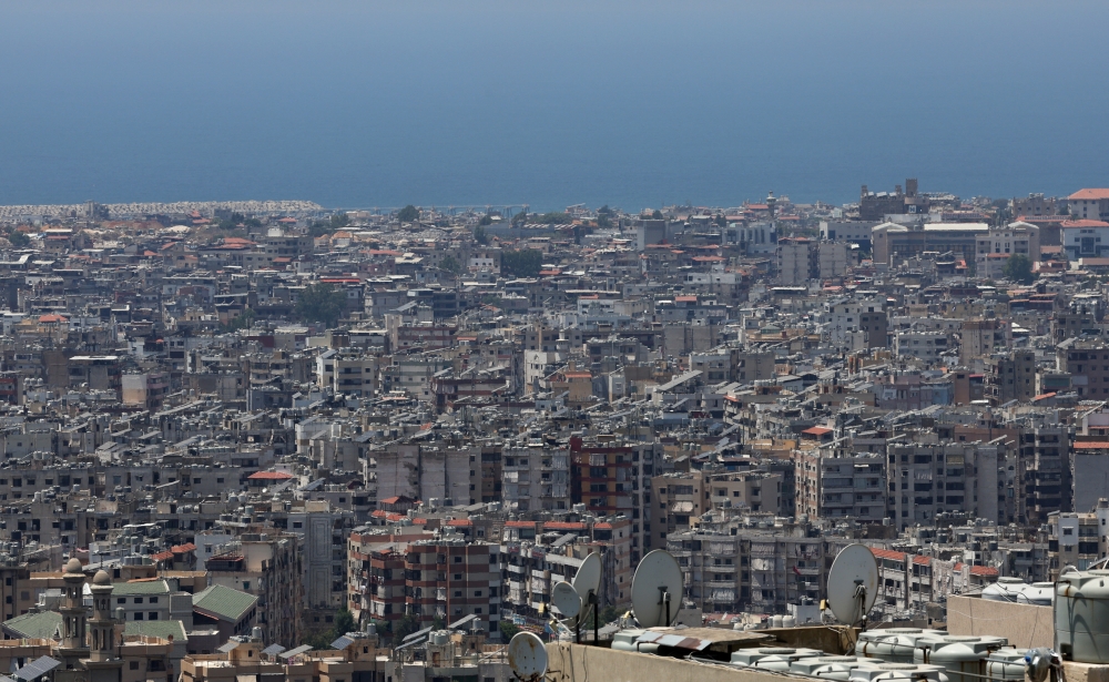 A view of Beirut's southern suburbs, as seen from Baabda, Lebanon July 28, 2024. 