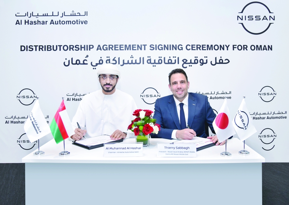 Nissan appoints Al Hashar Automotive as the only authorised official distributor in Oman