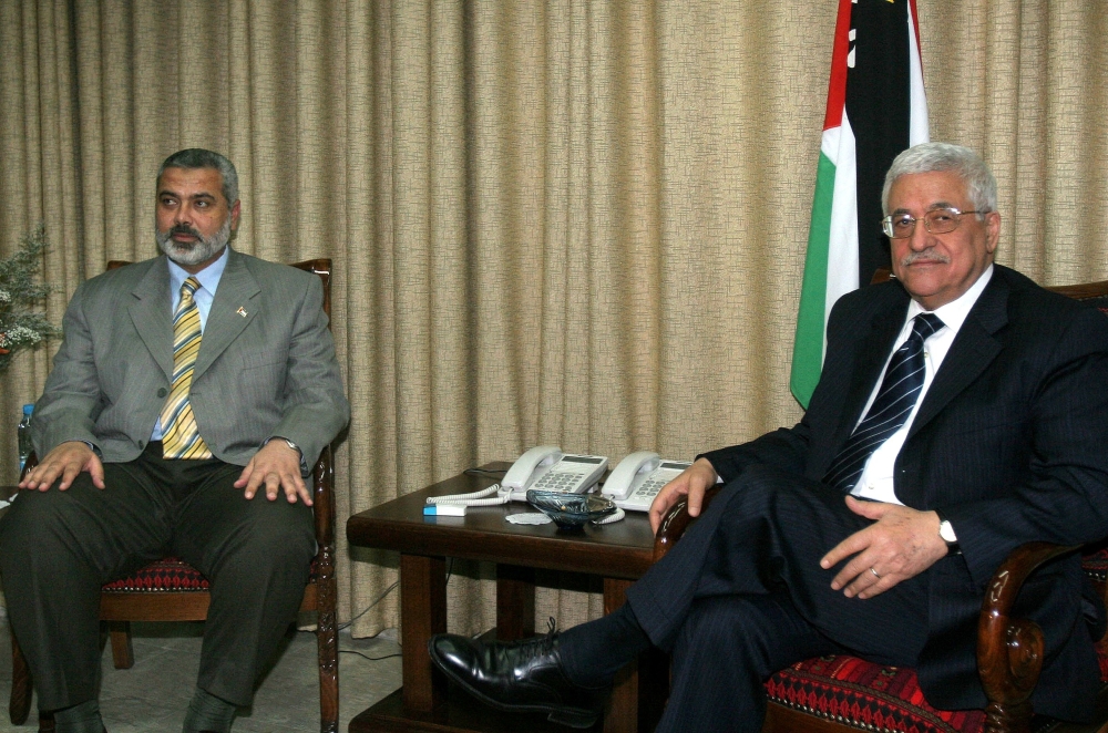 File photo: Palestinian President Mahmoud Abbas strongly condemned on Wednesday the killing of Hamas leader Ismail Haniyeh 