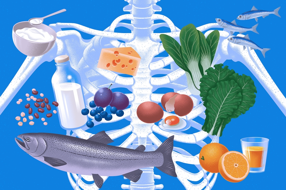 Bone loss is a natural part of getting older, but prioritizing certain foods can help slow the process down. (Kouzou Sakai/The New York Times) 