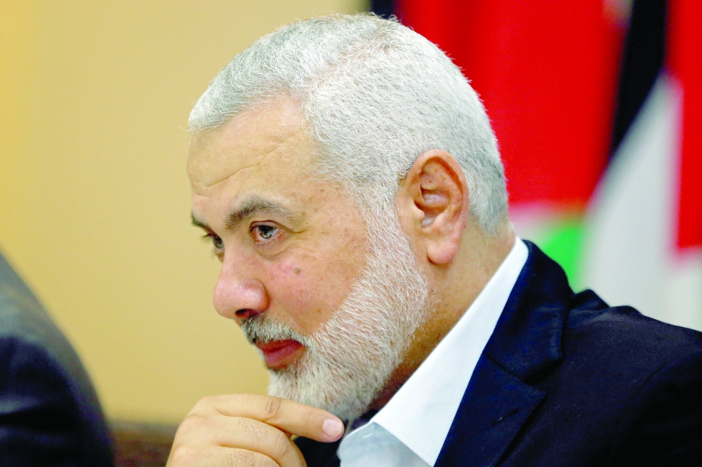 File photo of Hamas Chief Ismail Haniyeh