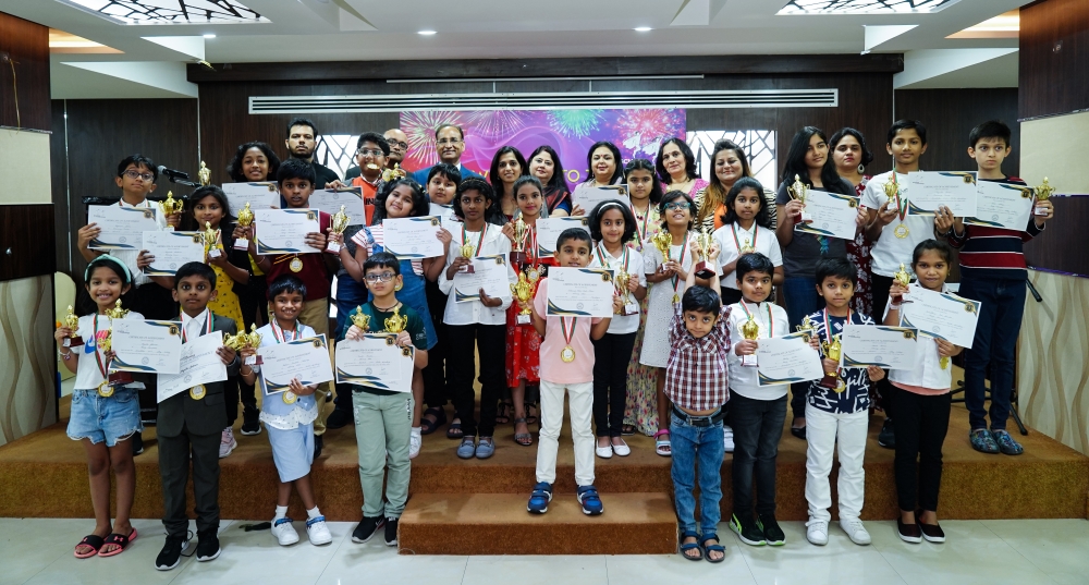 Winning students and teachers at SCO's annual speech and drama carnival