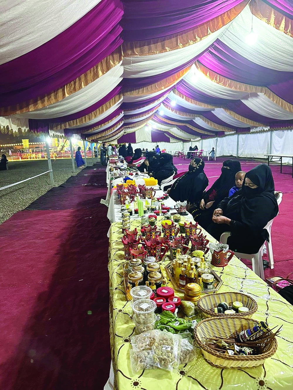The programme also offers a special section for families to sell traditional cuisines
