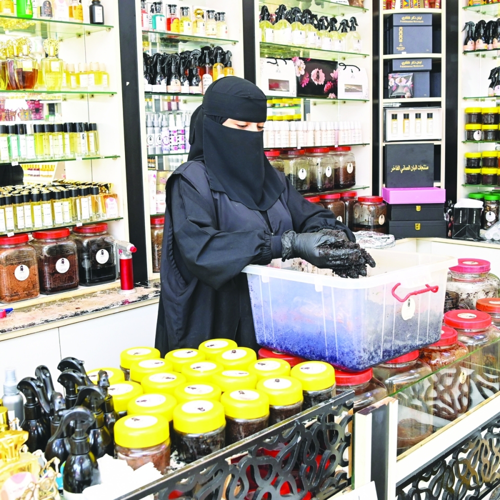 Amal bint Ali Saleh, an entrepreneur has entered the world of Dhofari incense with innovative ideas
