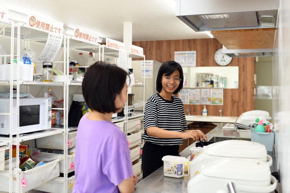 Ngu Thazin, at the shared house where she lives with other foreign workers, in Maebashi, Japan on Saturday, Aug. 3, 2024. (Noriko Hayashi/The New York Times)