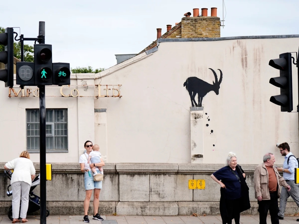 Banksy adds to animal collection in London with new elephant design