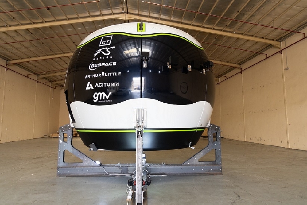 HALO Space's real-size prototype capsule, Aurora