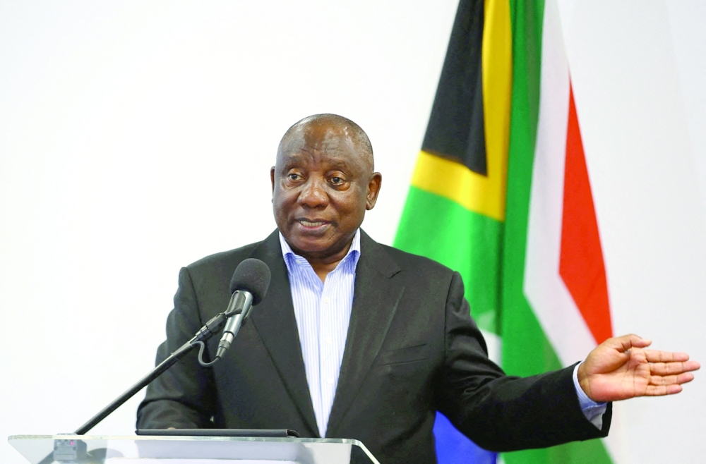 South African President Cyril Ramaphosa 