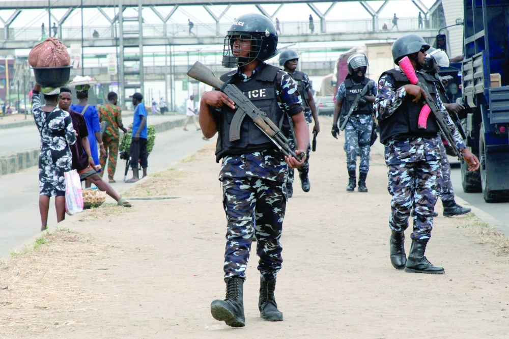 Nigerian police personnel 