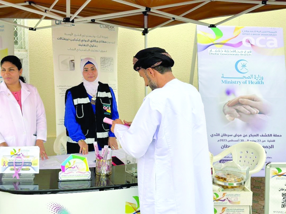 The 'Early Breast Cancer Screen Campaign' was launched at Al Saada Health Centre