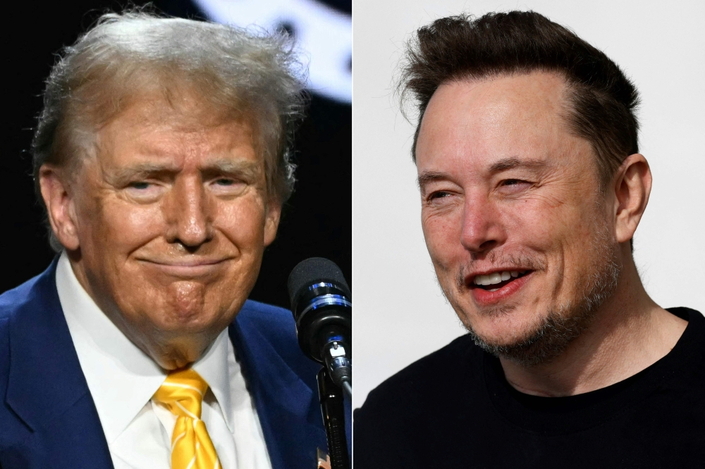  Donald Trump and Elon Musk  