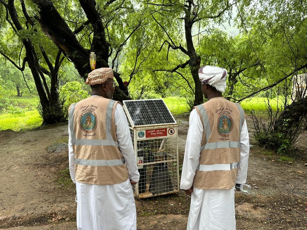 Carbon Trap installed in Salalah as a measure against the ‘aarnot’ seasonal fly