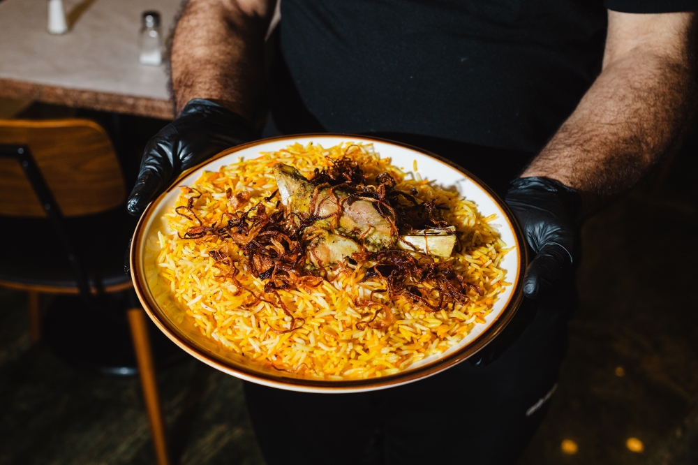 Lamb haneeth served at Yemenat in Brooklyn, July 18, 2024. (Lanna Apisukh/The New York Times)