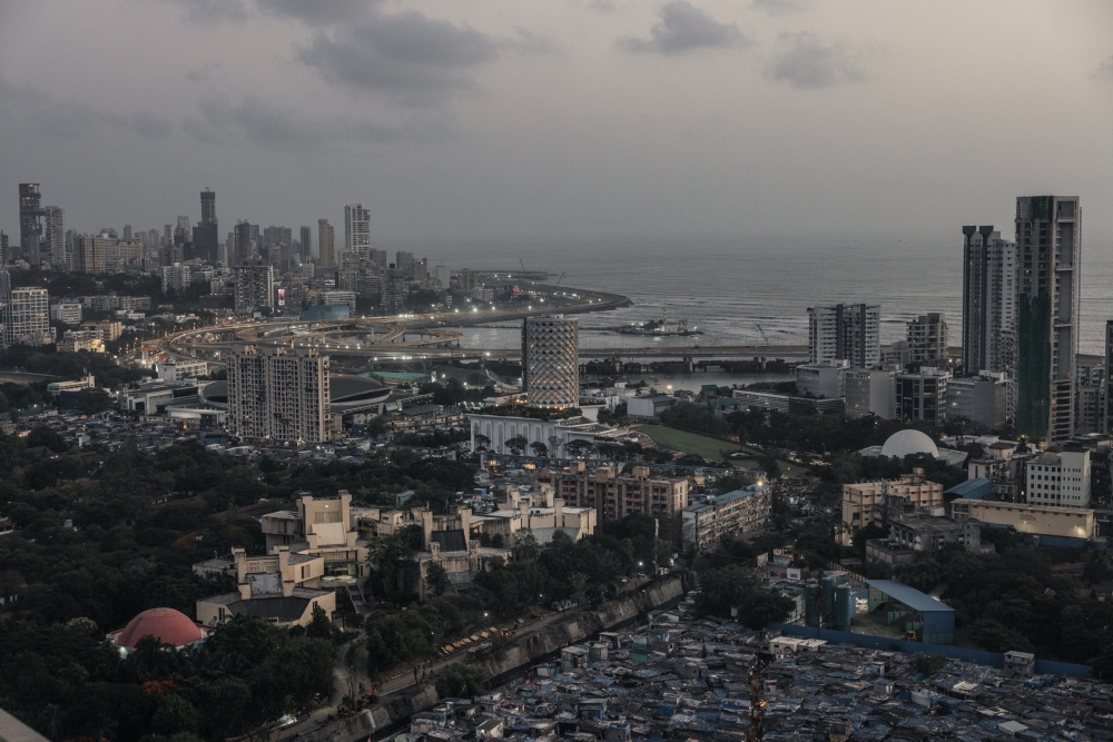 The western coastline of Mumbai, a financial center and India’s largest city, May 31, 2024. (Elke Scholiers/The New York Times)